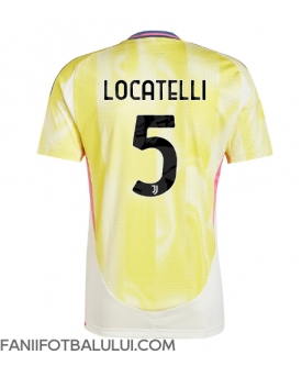 Juventus Manuel Locatelli #5 Tricou Fotbal Replică 2024-25 Barbati Deplasare